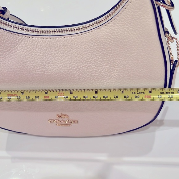 New Coach shoulder cross body bag, leather, removable strap, milky white - Picture 6 of 12